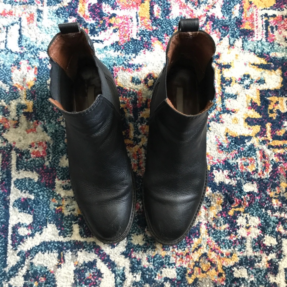 RESERVED - H&M leather Chelsea Boots. Size 8